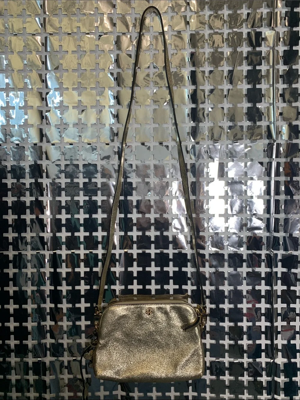 Tory Burch Gold Crossbody Shoulder Bag - Women